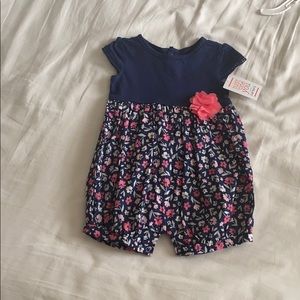 Floral bubble romper